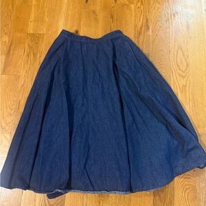Uniqlo Denim A-line Skirt Sz S